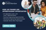 Over 100 trainee and apprenticeship places available ICT  Level 1 and Level 2 Apprenticeships, Electrical Engineering Apprenticeship, Mechanical Engineering Apprenticeship and Graduate Trainee Work Psychologist