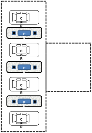 Graphic showing an example layout of a filling station forecourt