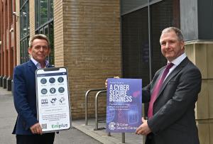 Michael McQuillan CEO of Enterprise NI and Joe Dolan head of NI Cyber Security Centre